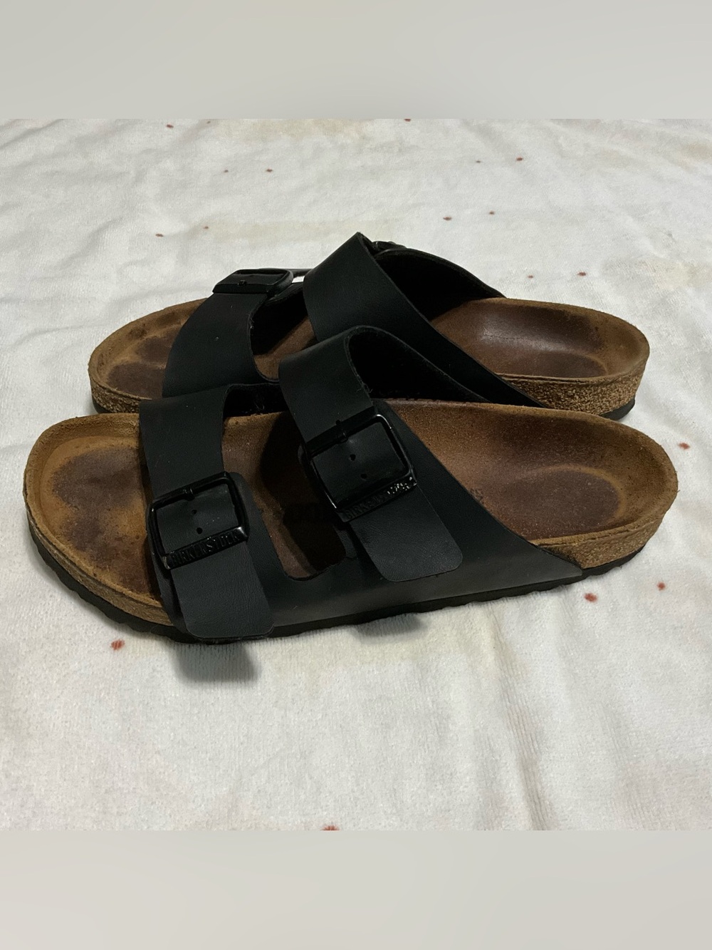 Birkenstock Black Double-Strap Slide Sandals